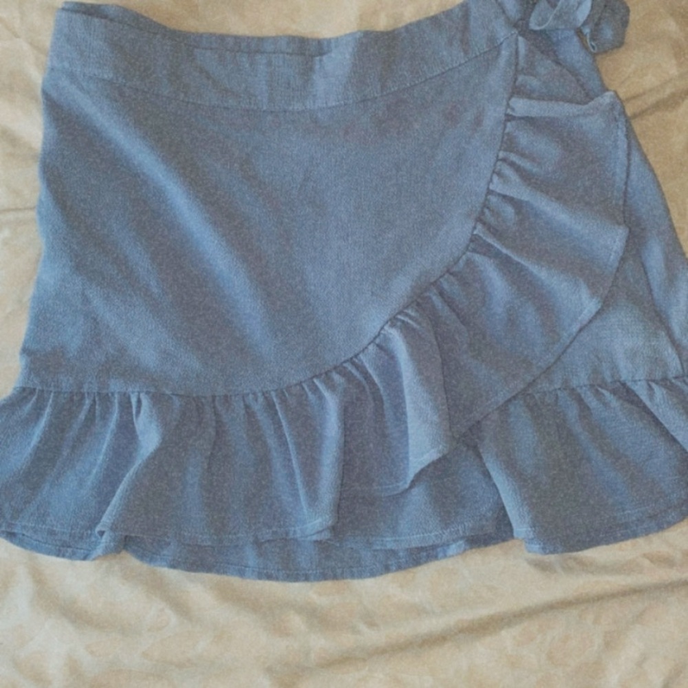 Sky blue skirt